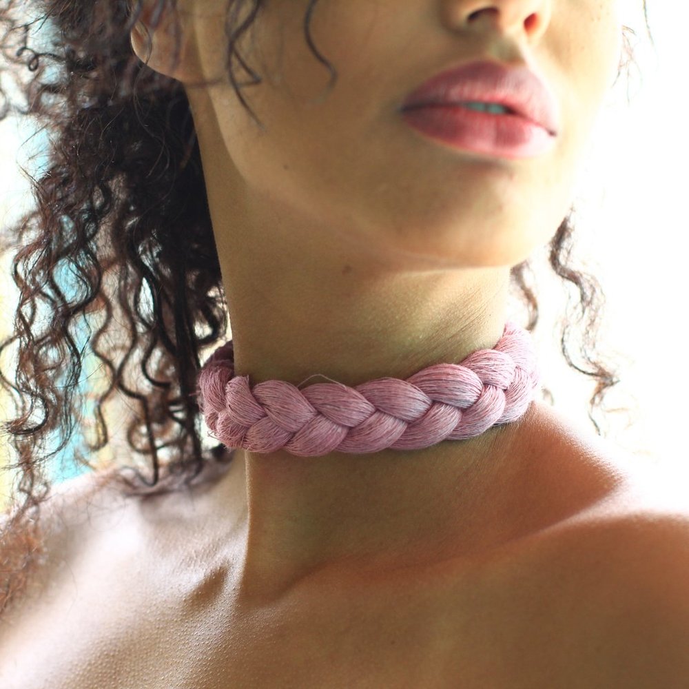 The Pink Braided Neckwear - Picture 5 of 6